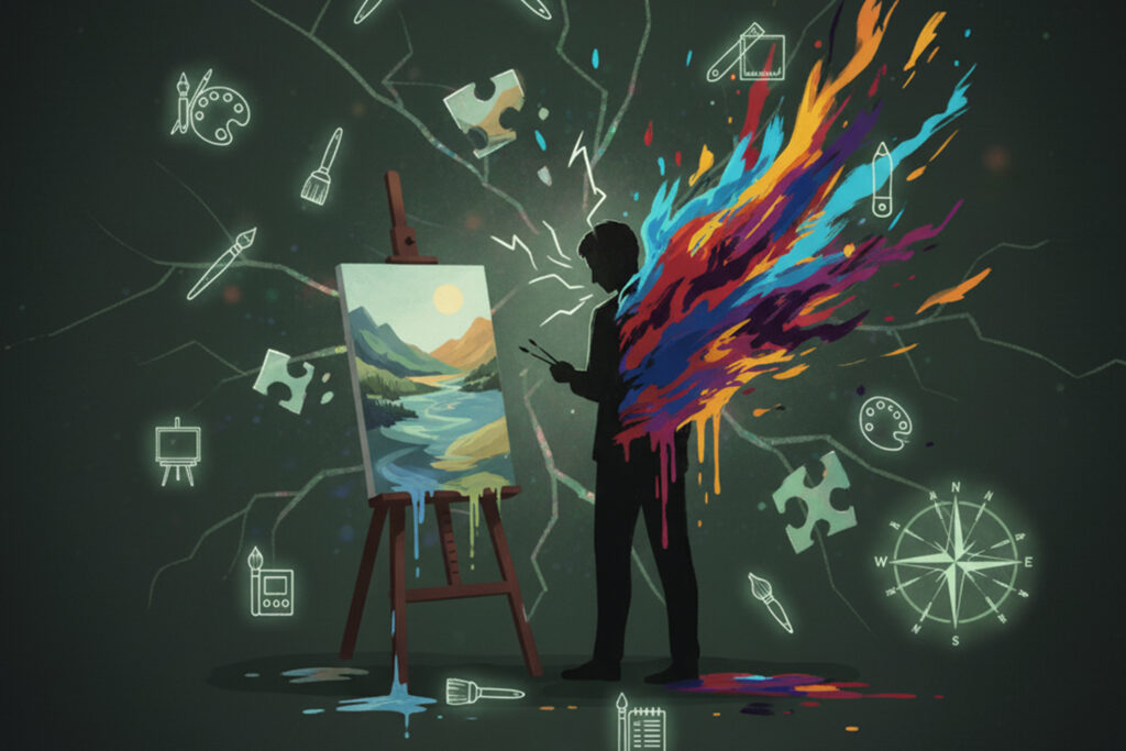 Malíř s nesouladem.