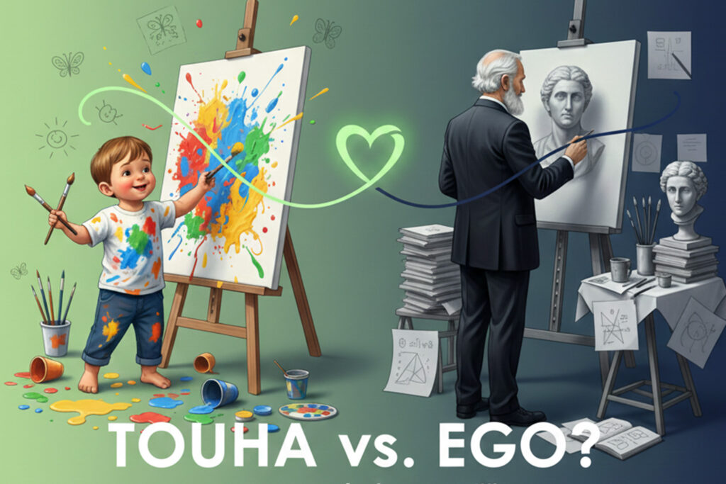 Sebepoznání v malbě - zvítězí touha nebo ego..?