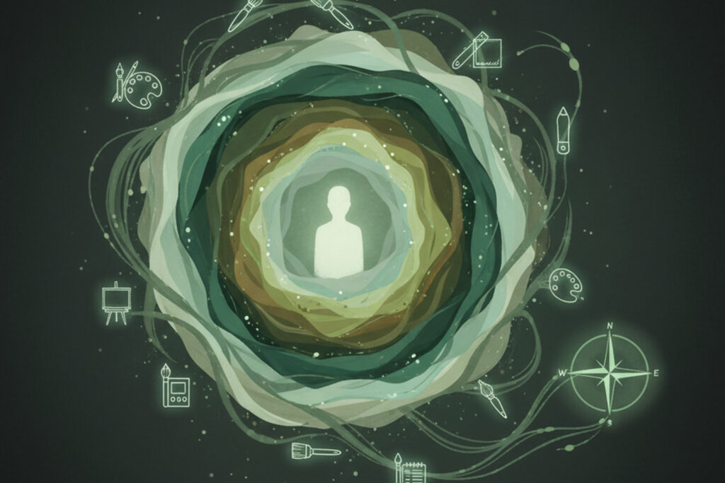 8 vrstev malířské tvořivosti.