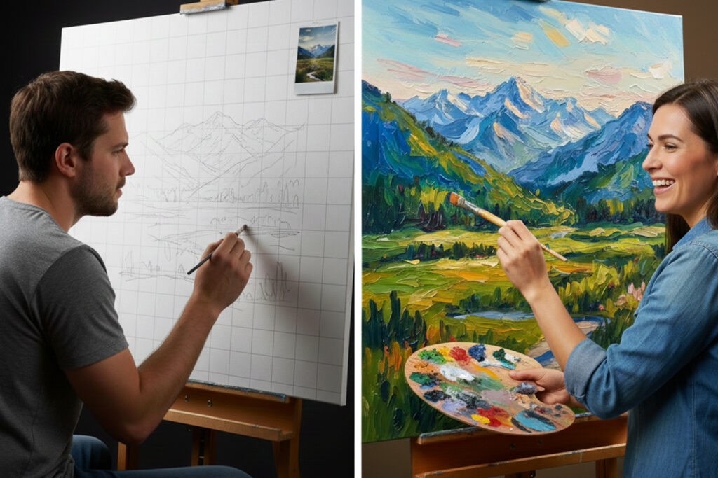 Umíš myslet jako malíř, nebo slepě kopíruješ?