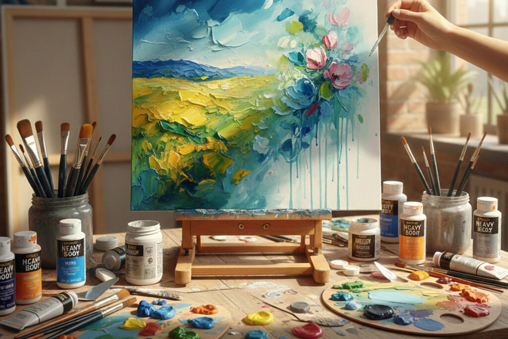 Techniky akrylové malby.