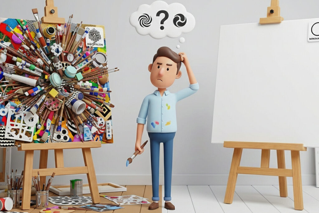 Tvorba je škrtání a o malířské tvorbě to platí také.